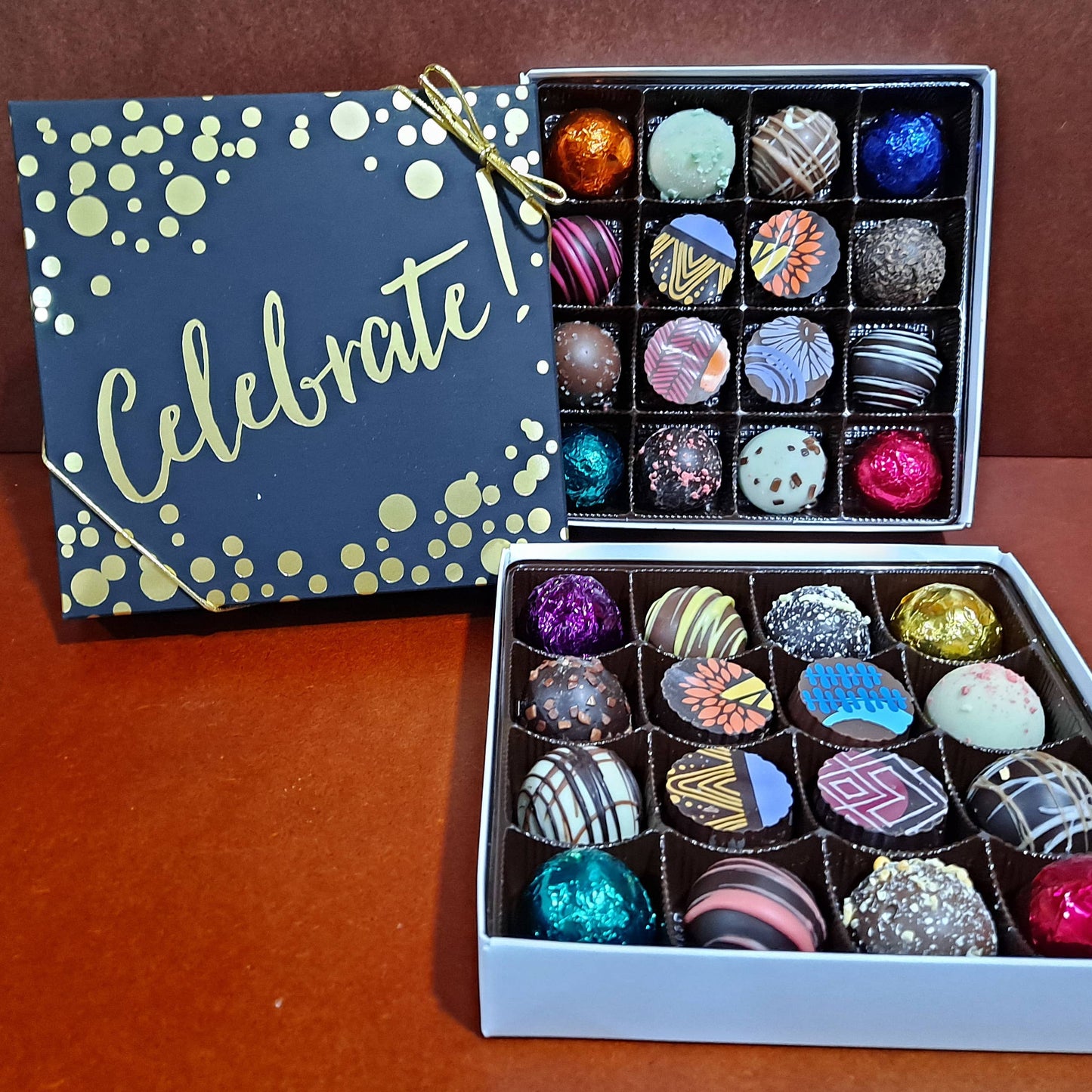 White Box Celebrate! Chocolate Truffles Gift Box 9 pieces