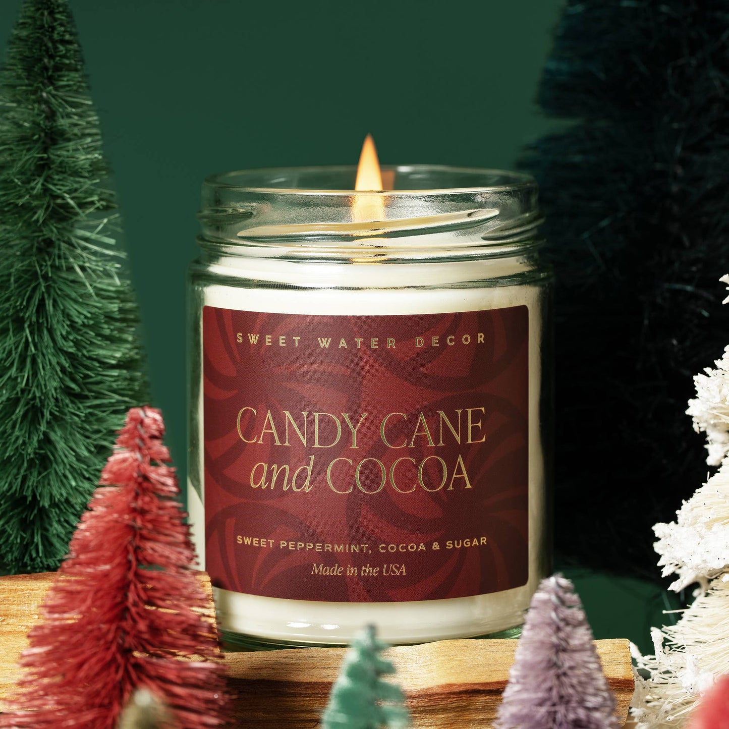 Candy Cane and Cocoa Soy Candle