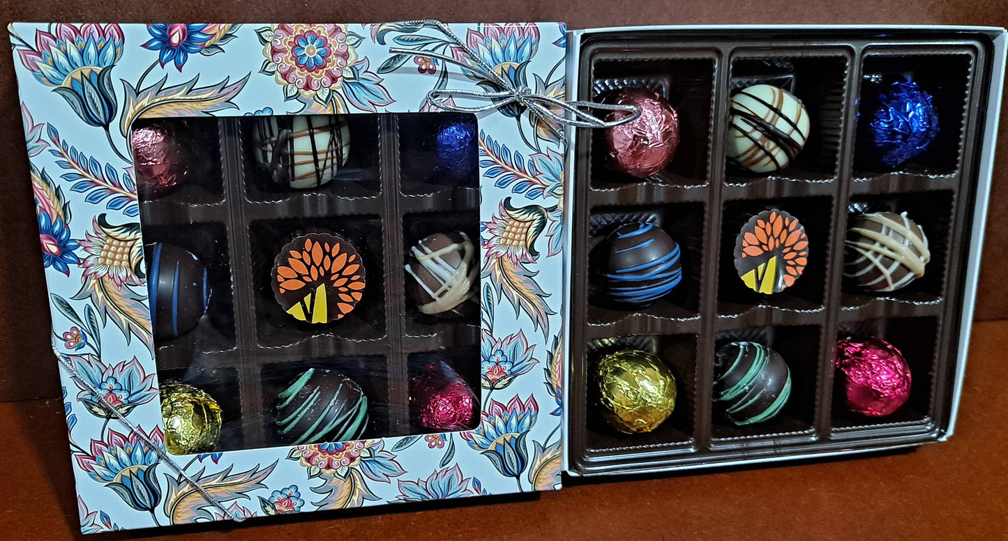 Desert Floral Window Chocolate Truffles Gift Box