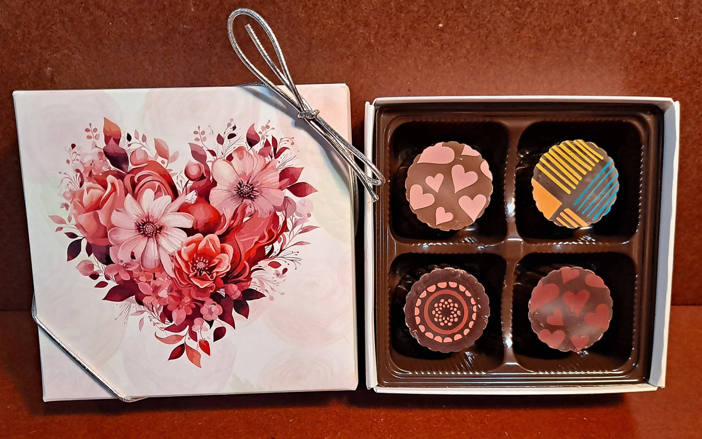 Love in Bloom Valentine's Chocolate Truffle Gift Box