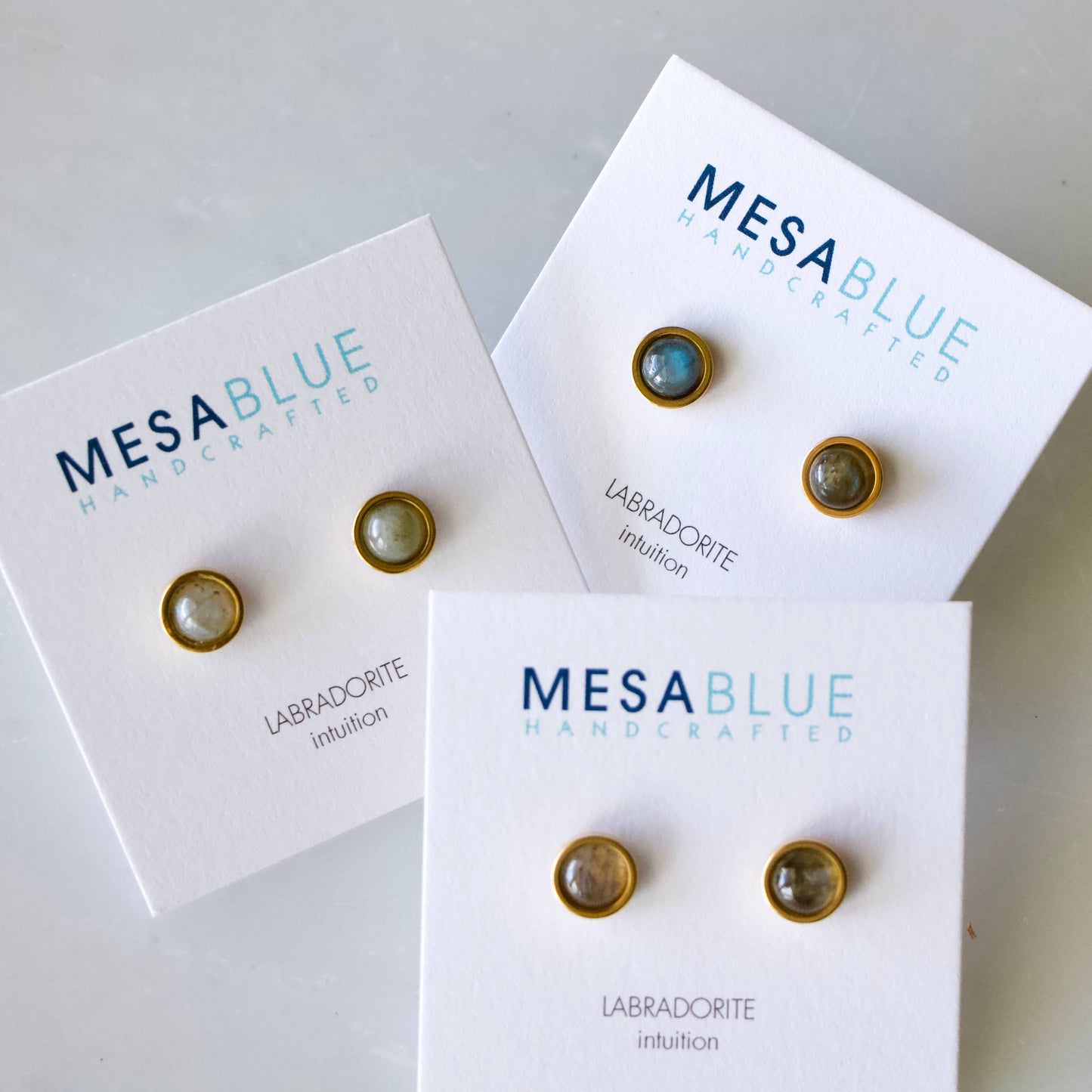 Labradorite Stud Earrings