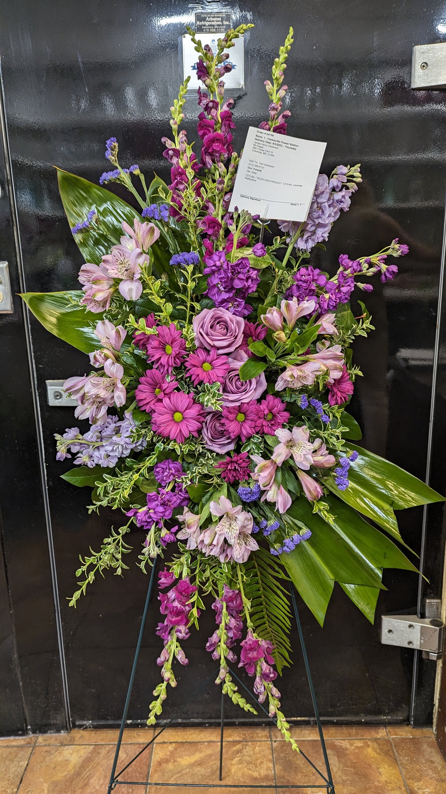 Serene Sympathy Standing Spray