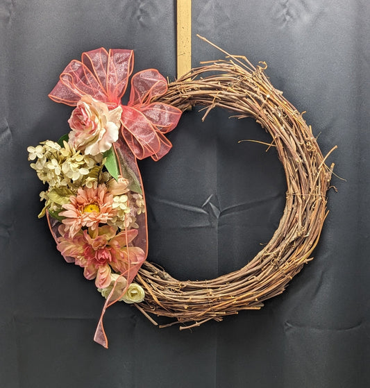 Silk Floral Grapevine Wreaths