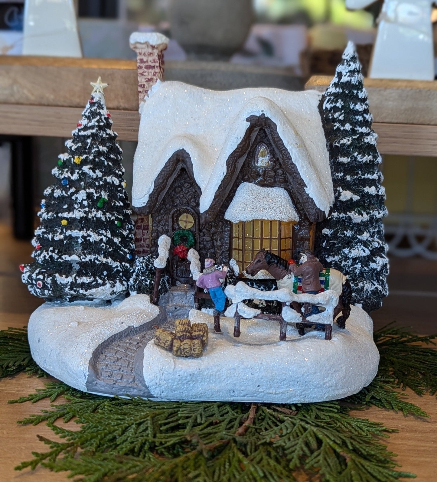 Thomas Kinkade Holiday Arrangement