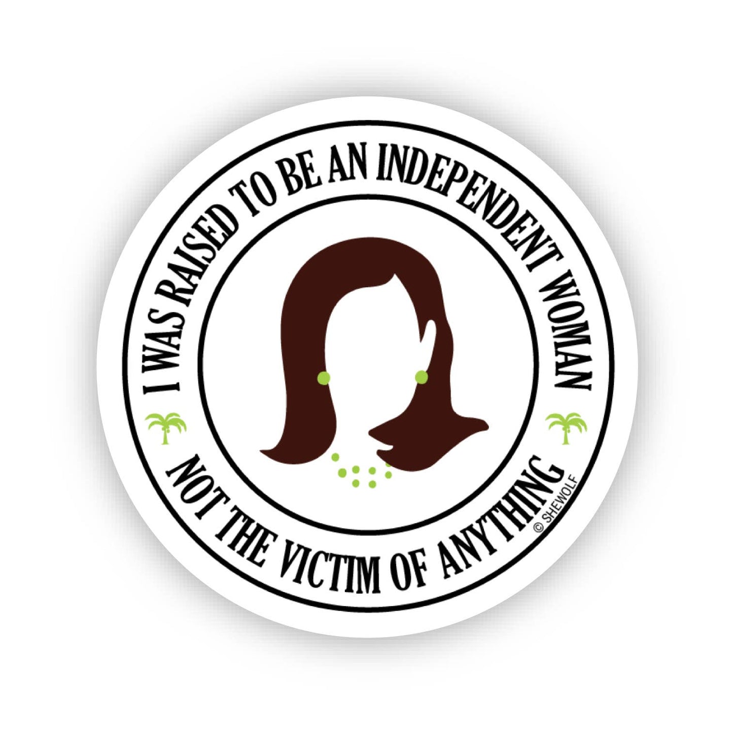 Sticker: Kamala Harris Quote Brat Green