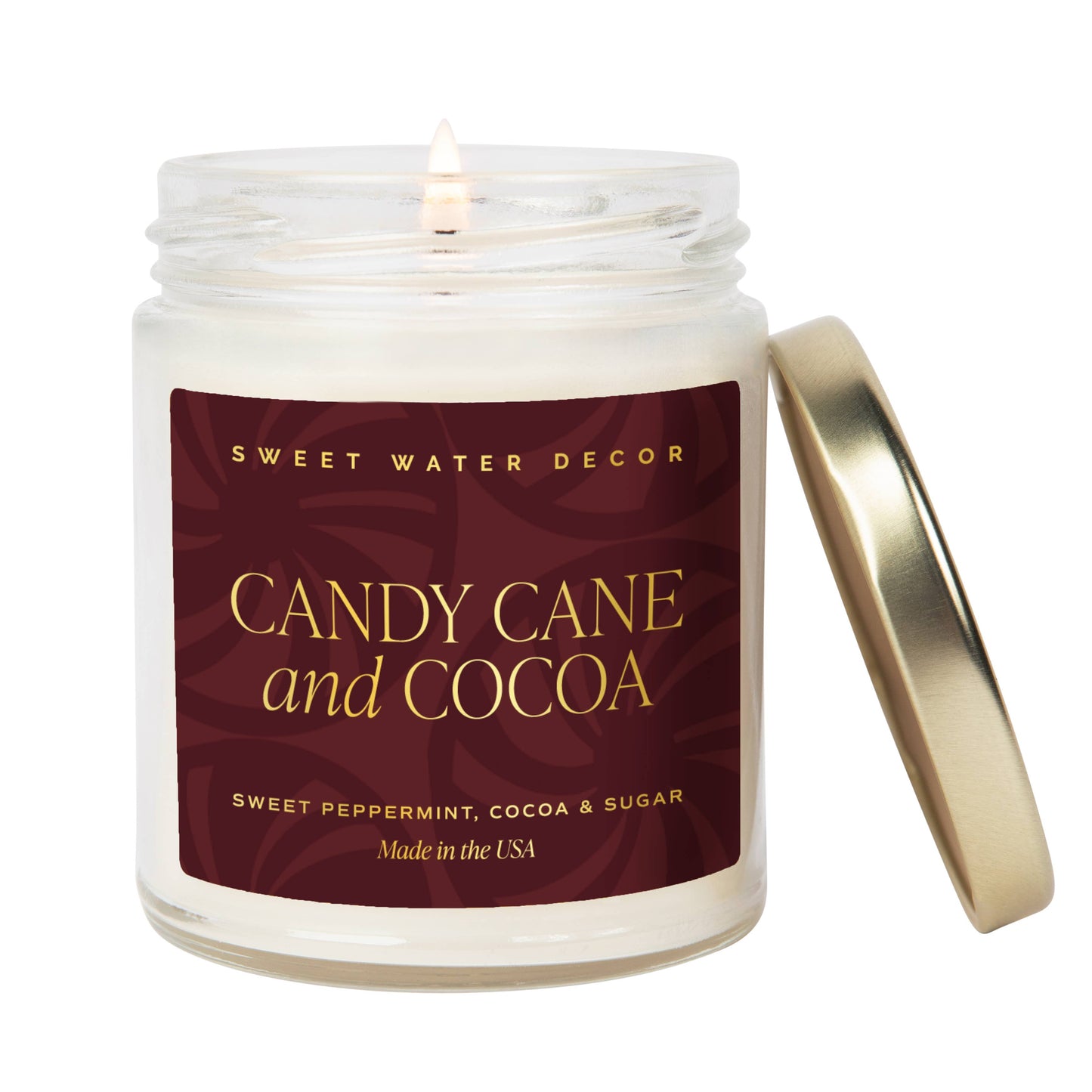 Candy Cane and Cocoa Soy Candle