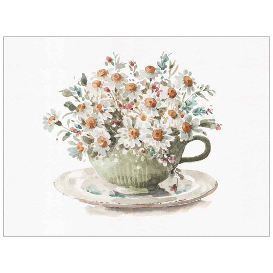 Teacup and Daisies Notecards in box