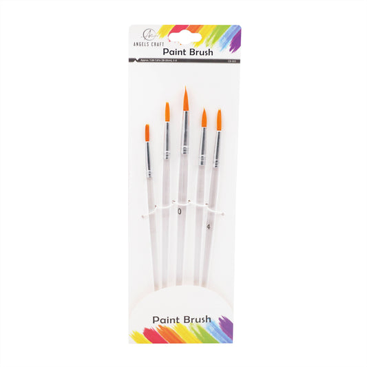 Pointed Paint Brush Set, 5-ct