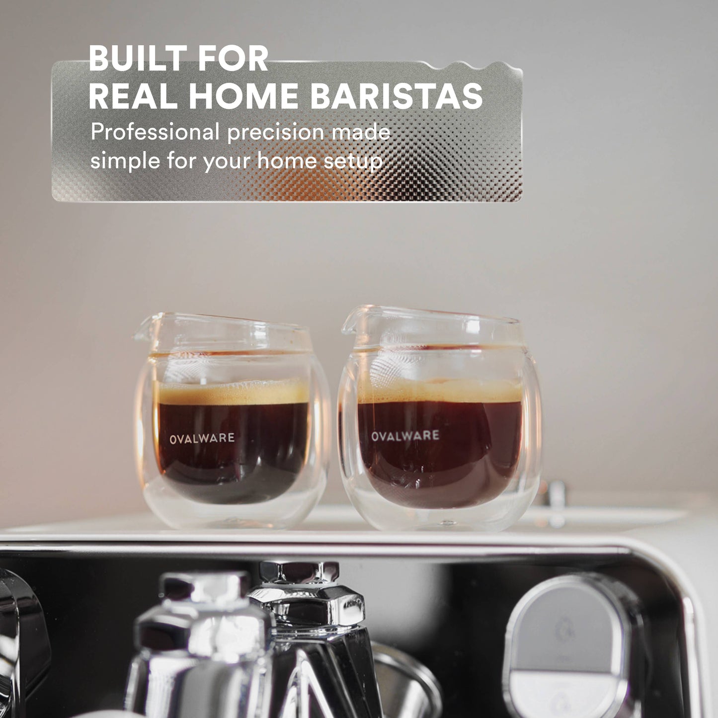 Double Wall Espresso Pouring Glass with Spout - 80ml / 2.7oz