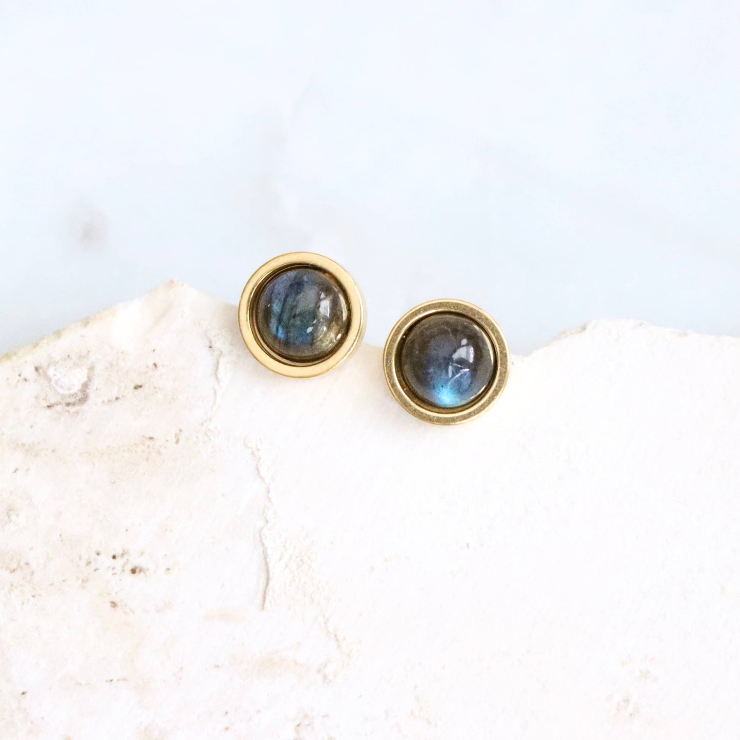 Labradorite Stud Earrings