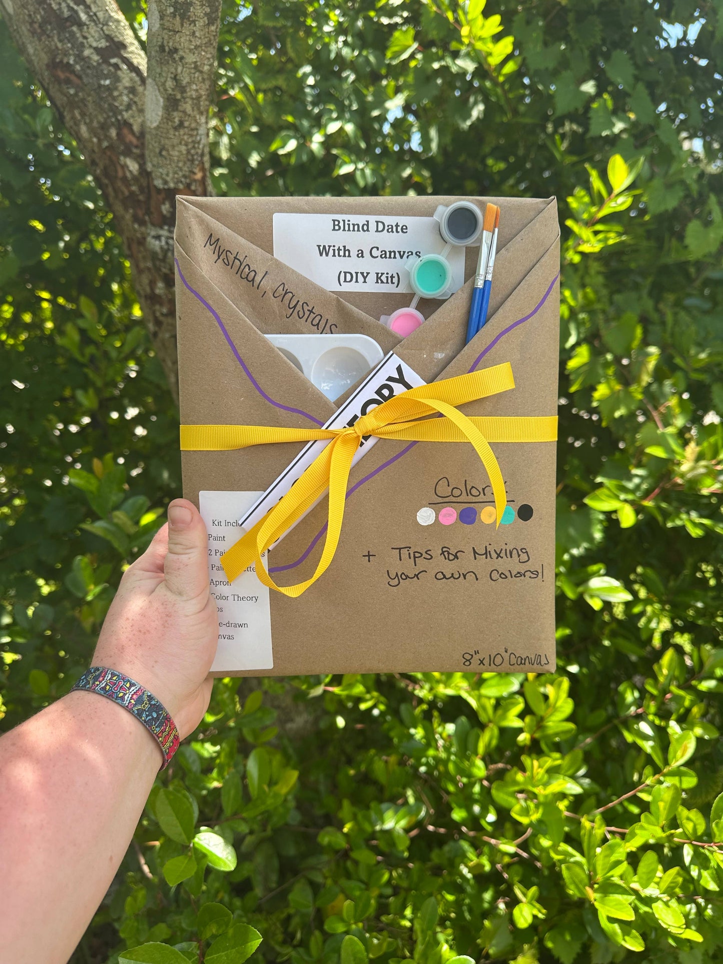 Blind Date with a Canvas Mystical Crystals