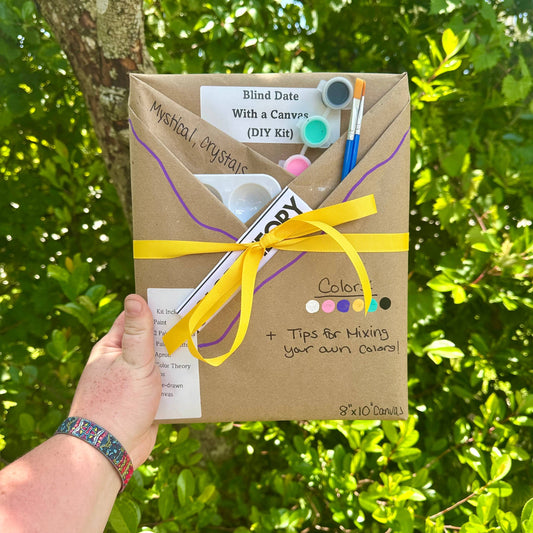 Blind Date with a Canvas Mystical Crystals