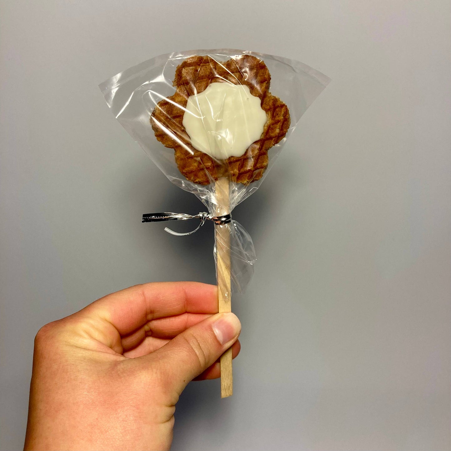 Mini Stroopwafel Lollipops: Chocolate Sprinkle / Heart