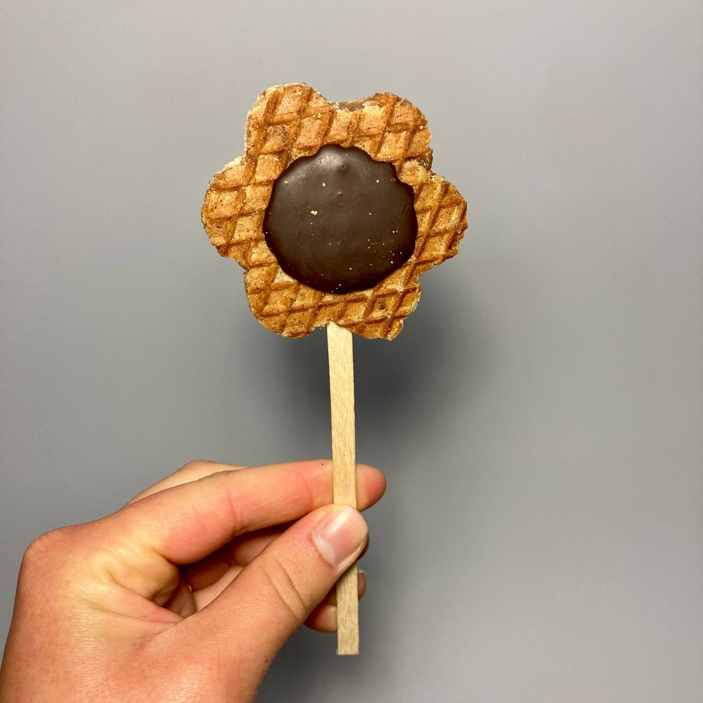 Mini Stroopwafel Lollipops: Chocolate Sprinkle / Heart