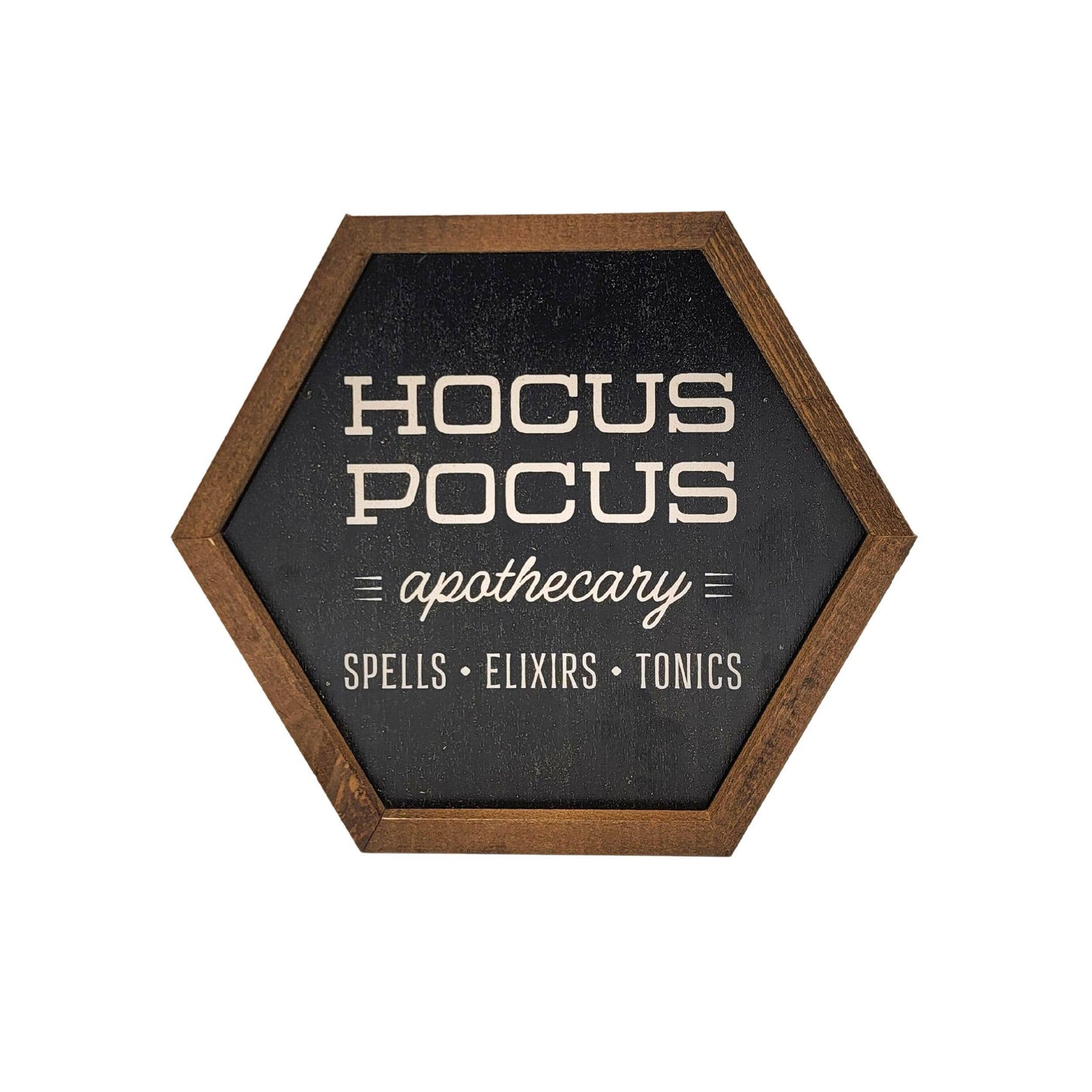Hocus Pocus Apothecary Hexagon Sign
