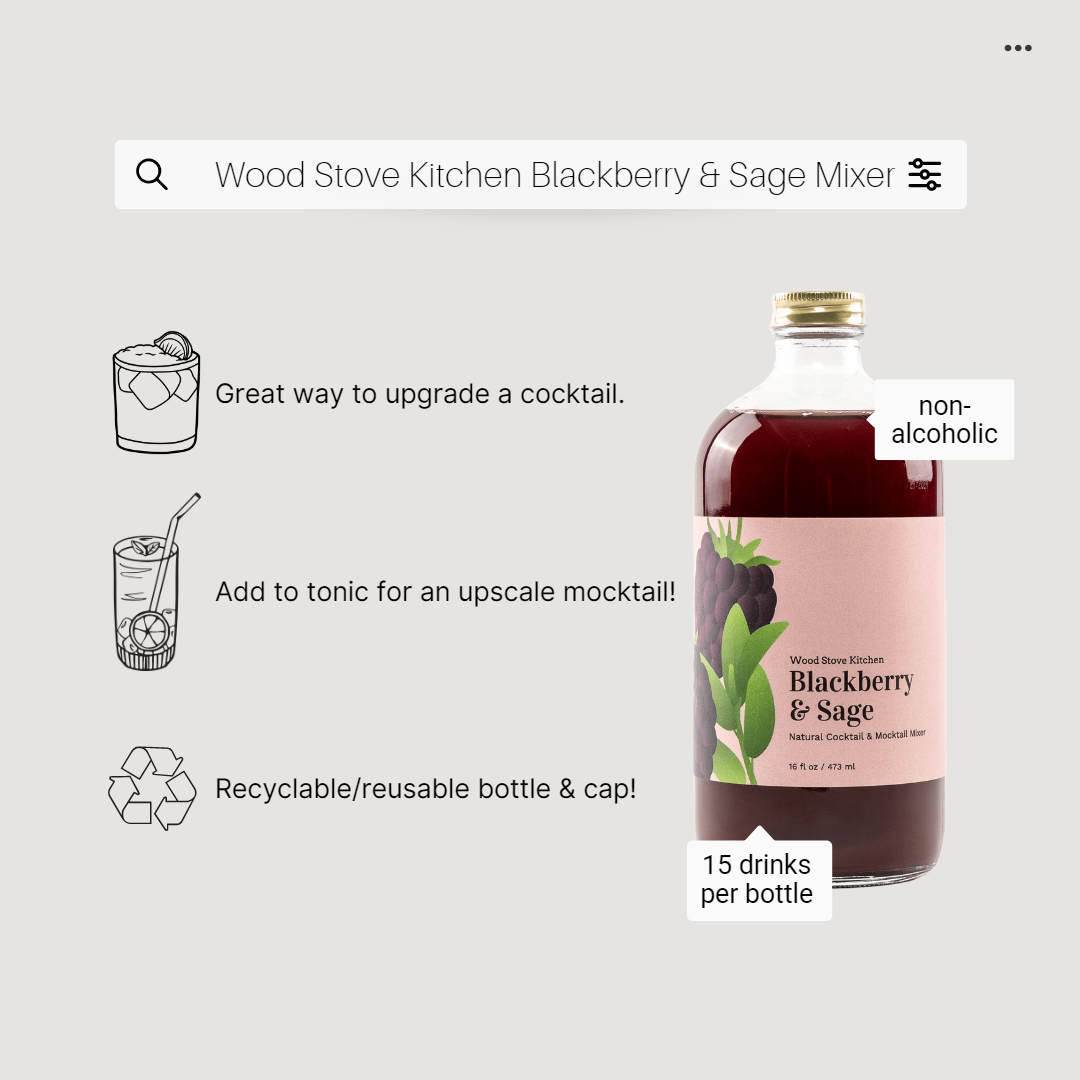 Blackberry & Sage Cocktail and Mocktail Mixer