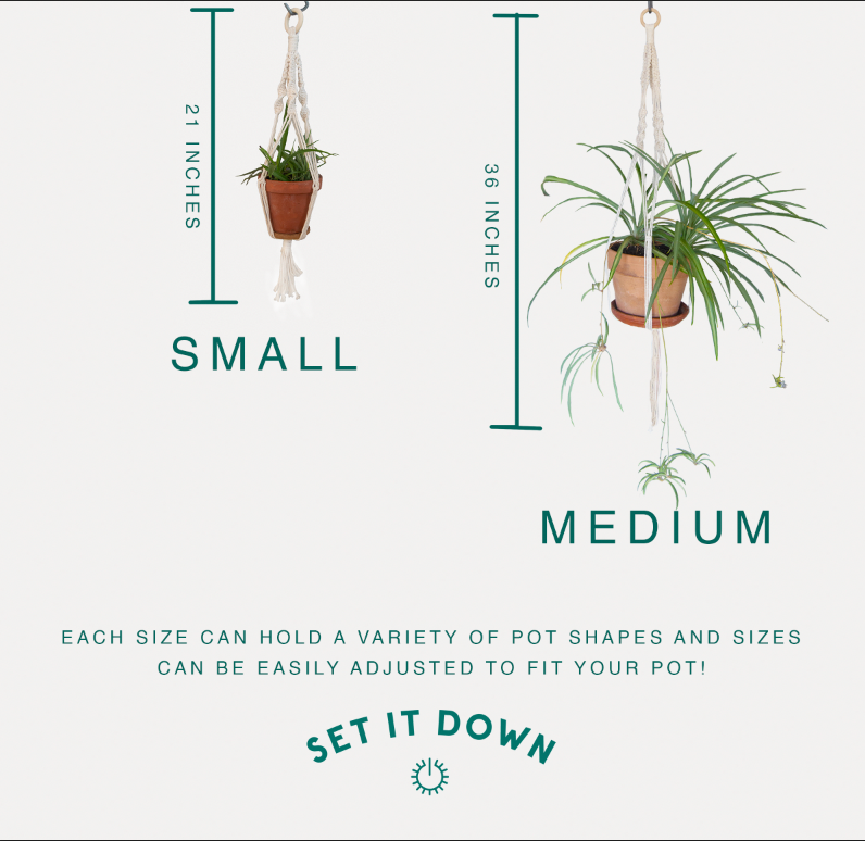 DIY Macrame Plant Hanger Kit: Medium