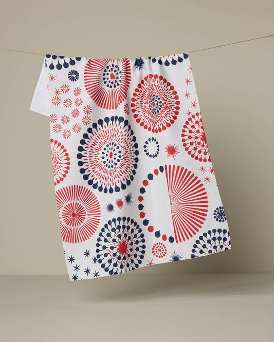 Freedom Sparks Tea Towel: Multicolor