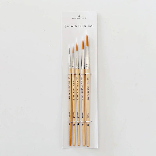 Watercolor paintbrush set of 5