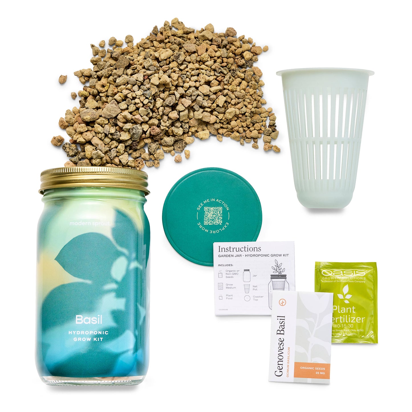 Modern Sprout - Herb Garden Jar: Basil