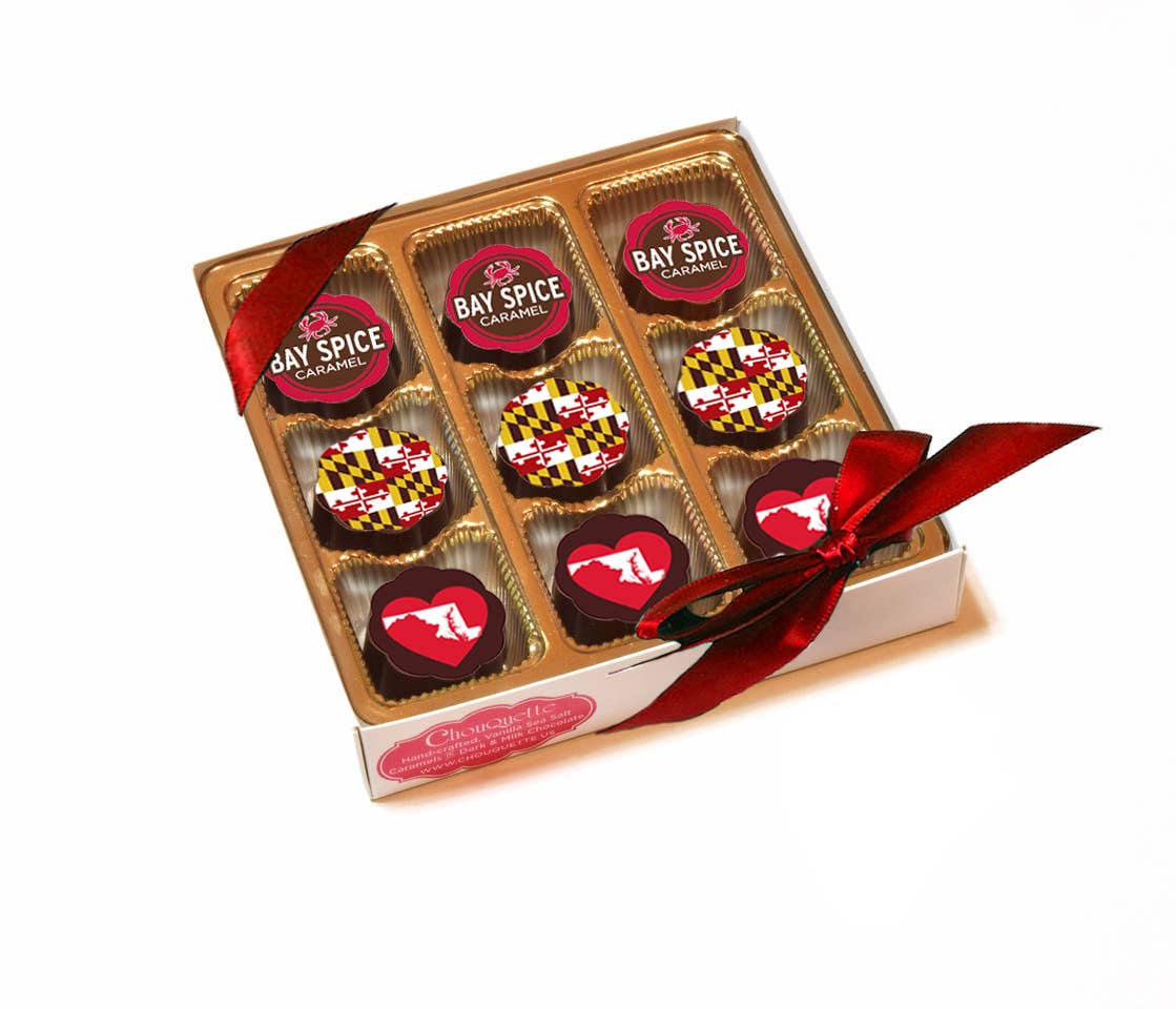 Maryland Pride - Chocolate Covered Caramels: 2 piece
