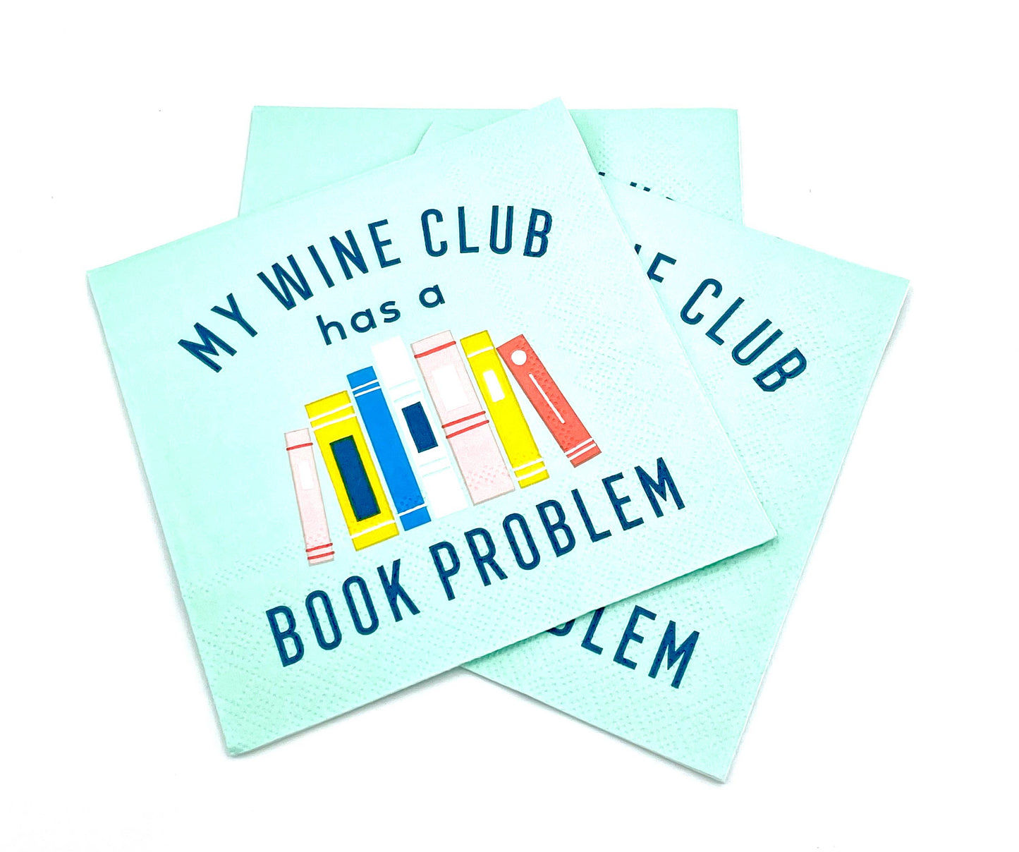 My Wine Club Book Problem Cocktail Napkins