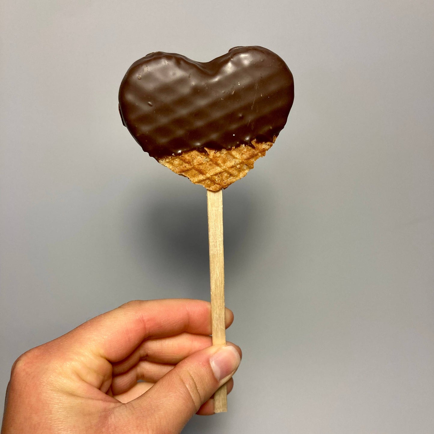 Mini Stroopwafel Lollipops: Chocolate Sprinkle / Heart
