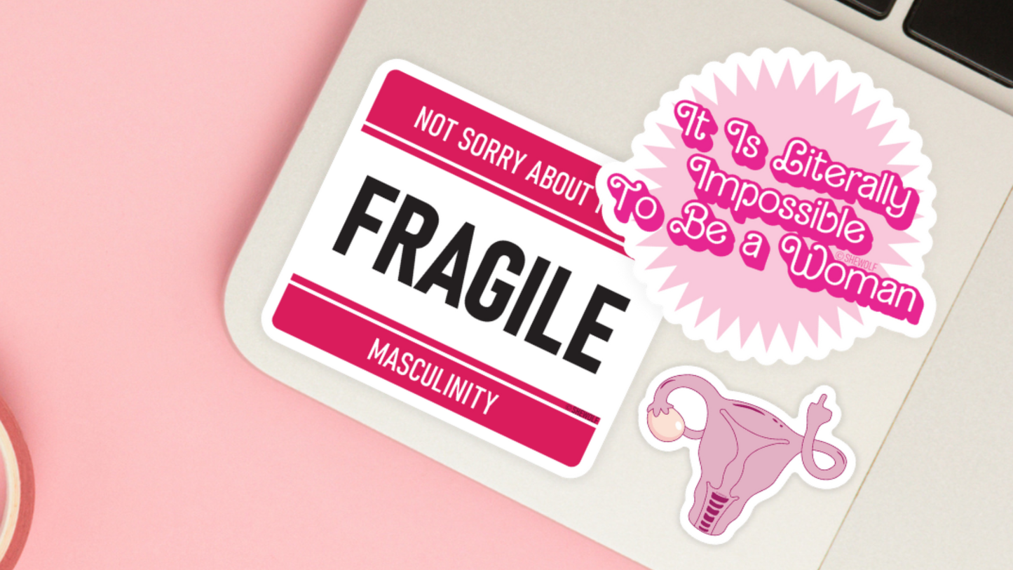 Fueled by Banned Books & Female Rage Sticker