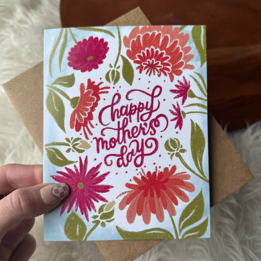 Big Moods - Happy Mother's Day Florals Blue Card
