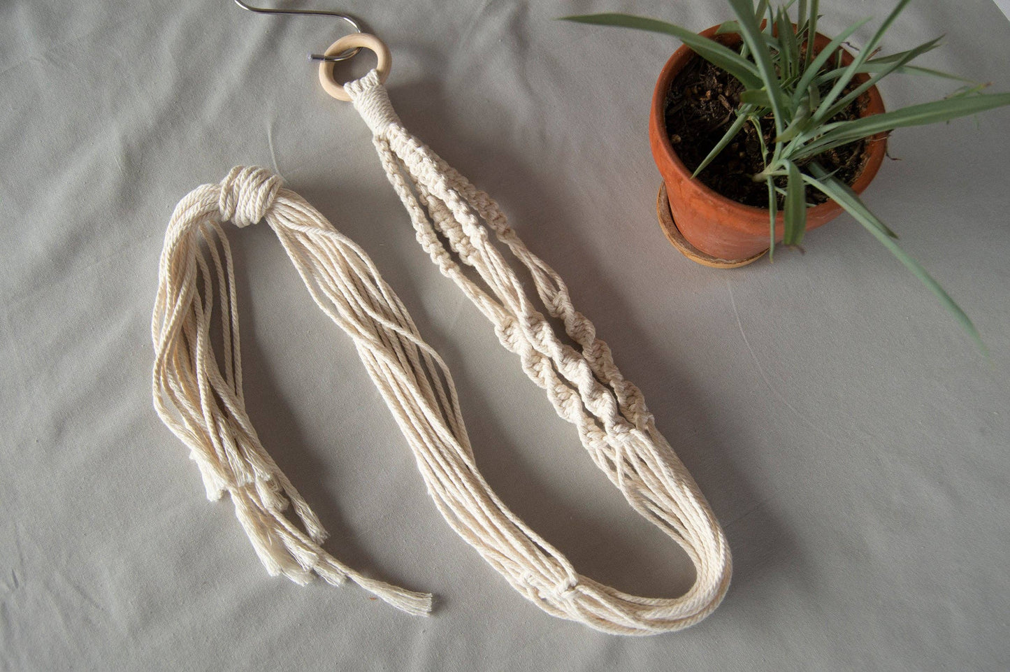 DIY Macrame Plant Hanger Kit: Small