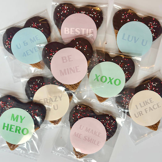 Valentine's Day Stroopiegrams: Chocolate Sprinkle