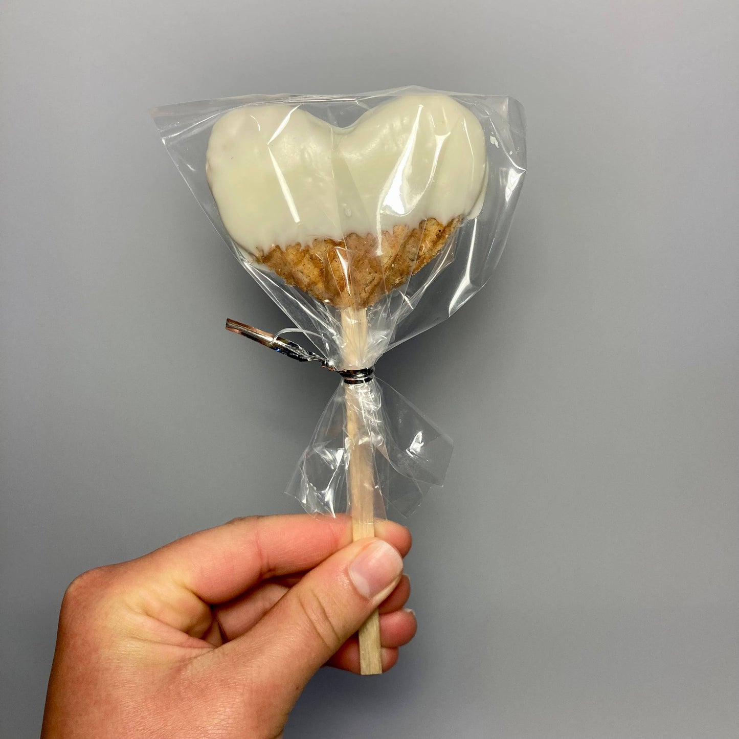 Mini Stroopwafel Lollipops: Chocolate Sprinkle / Heart