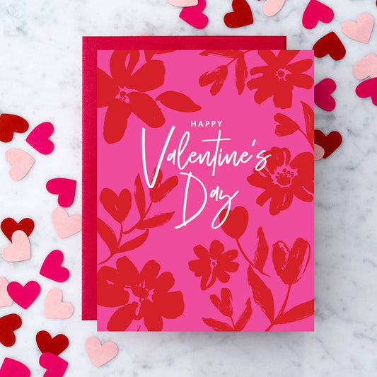 Floral Valentine's Day Card