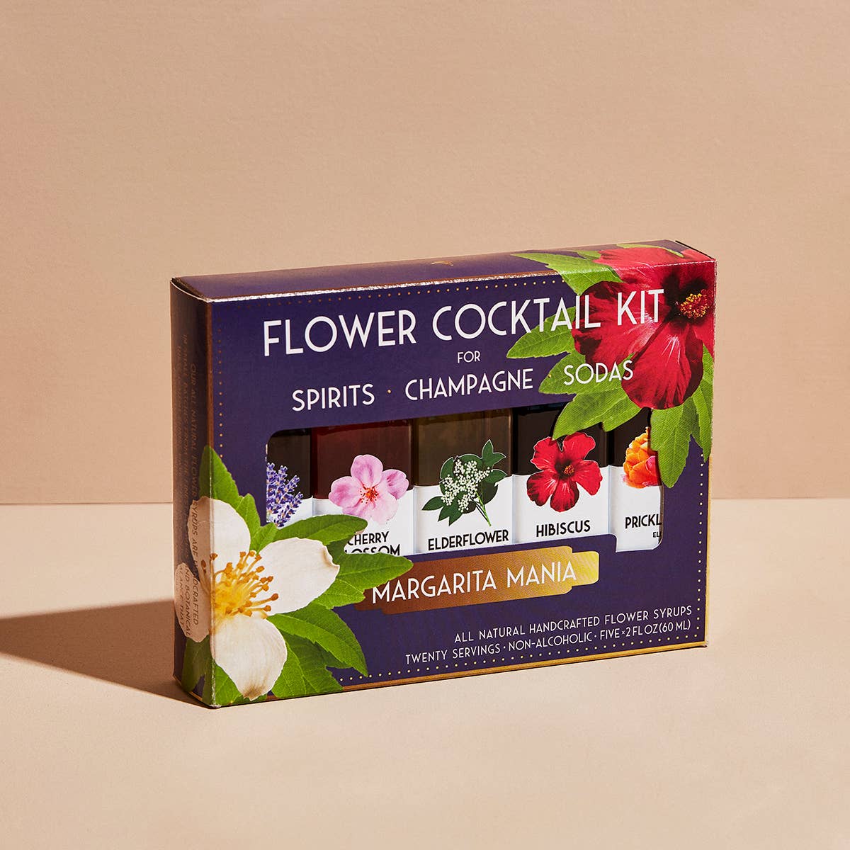 Floral Elixir Co. - Margarita Lovers Cocktail Kit. 5-Pack Flower Syrups.