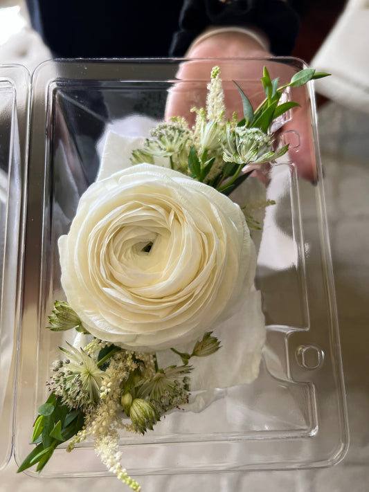 Ranunculus Corsage & Boutonniere