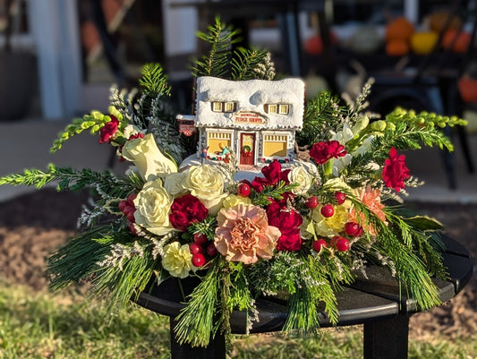 Thomas Kinkade Holiday Arrangement