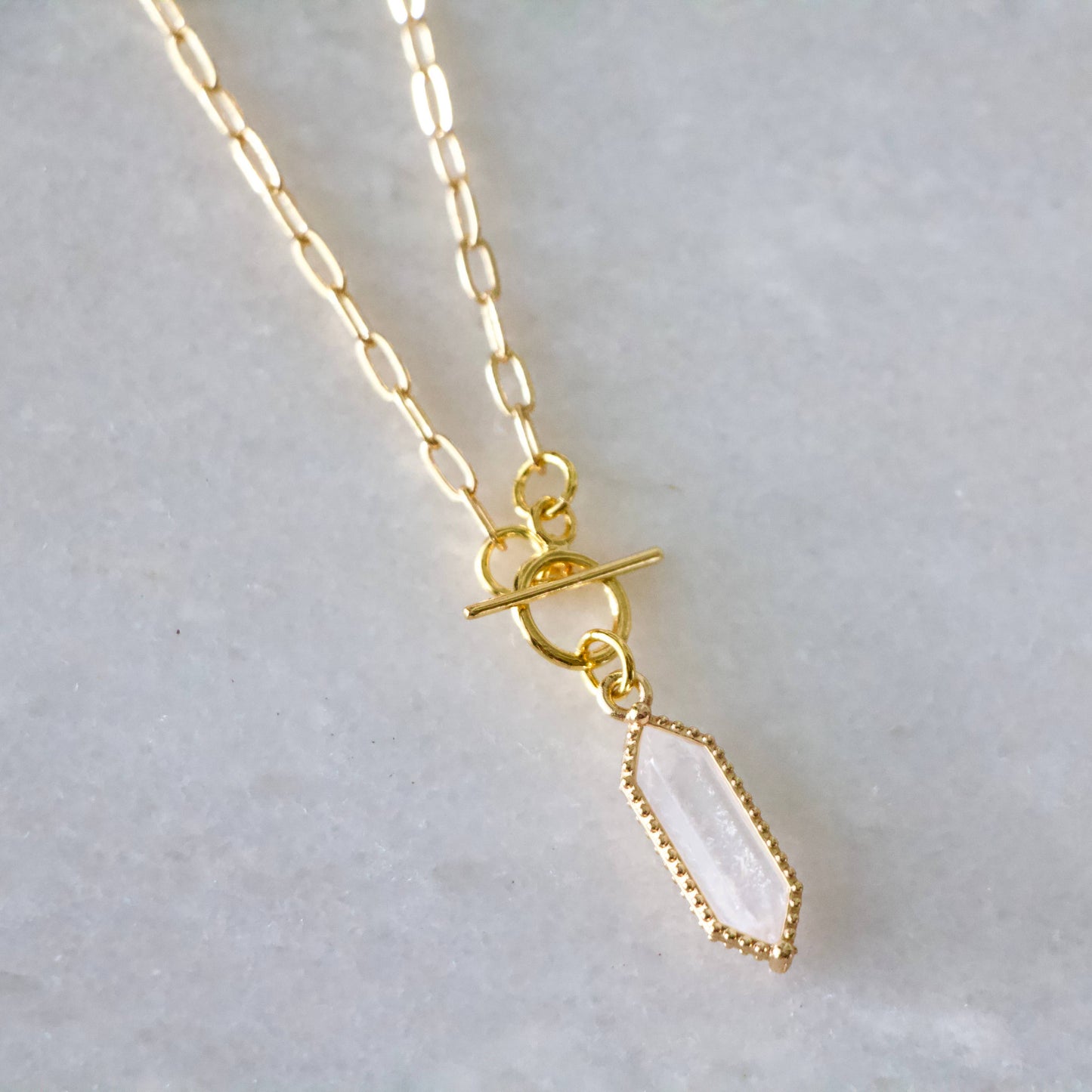 Crystal Necklace: Rose Quartz