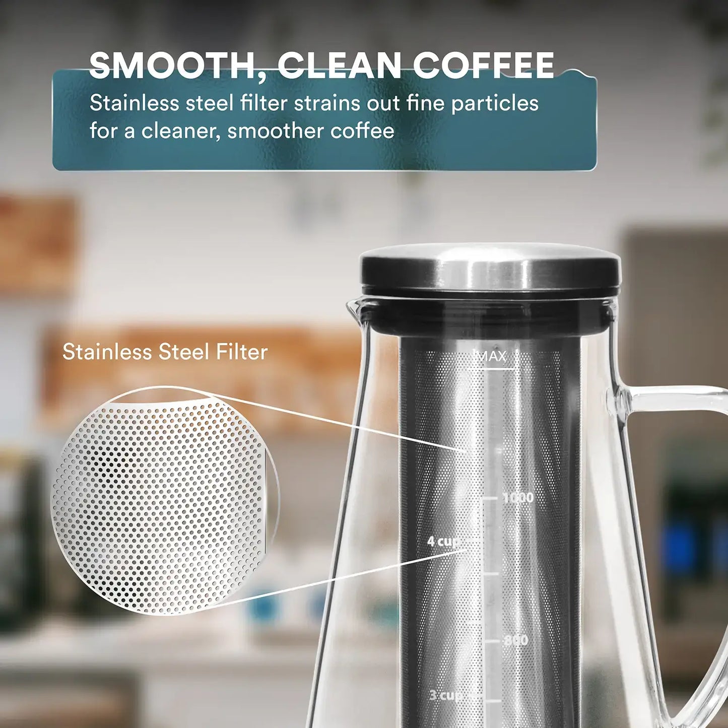 Airtight Cold Brew Iced Coffee Maker Pitcher