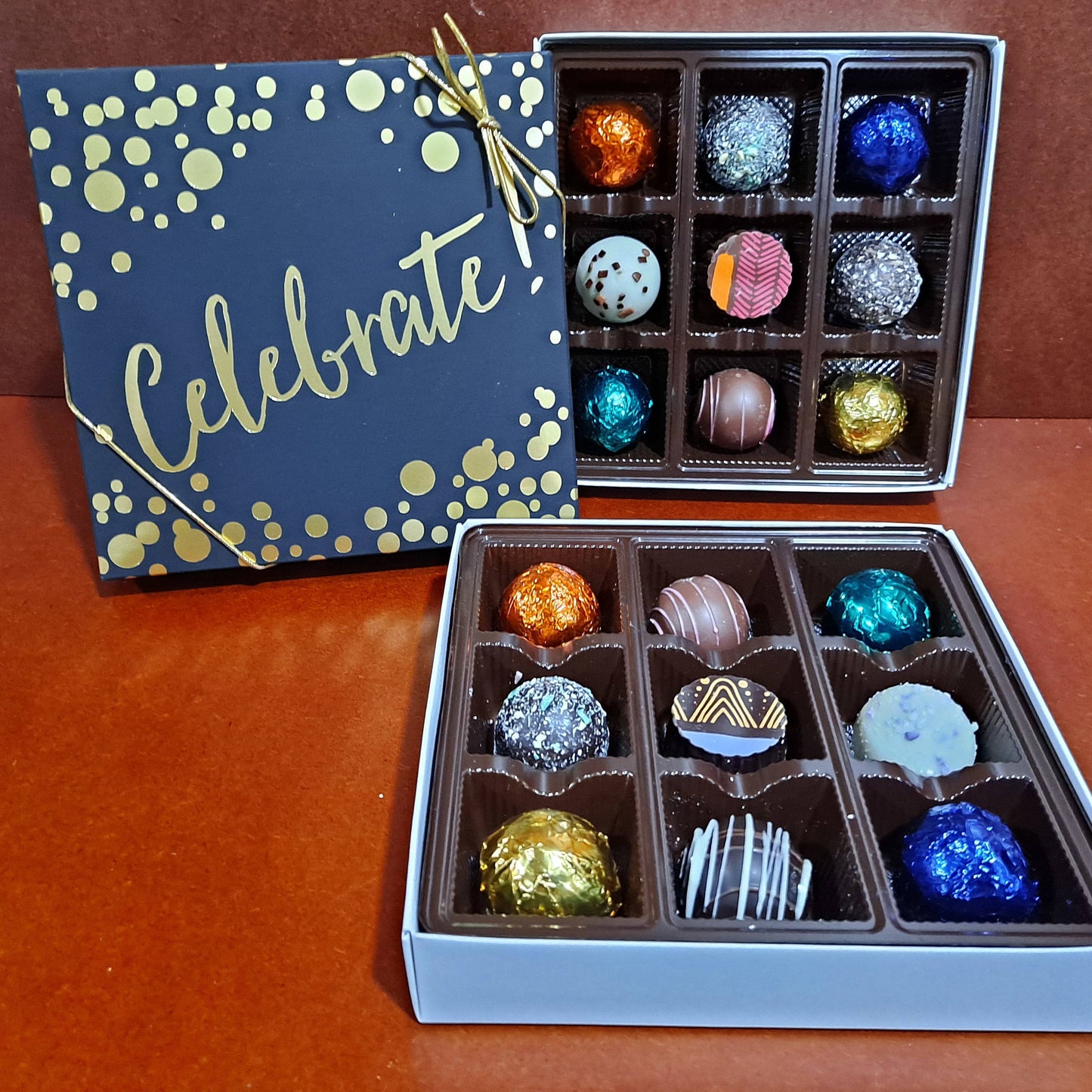 White Box Celebrate! Chocolate Truffles Gift Box 9 pieces