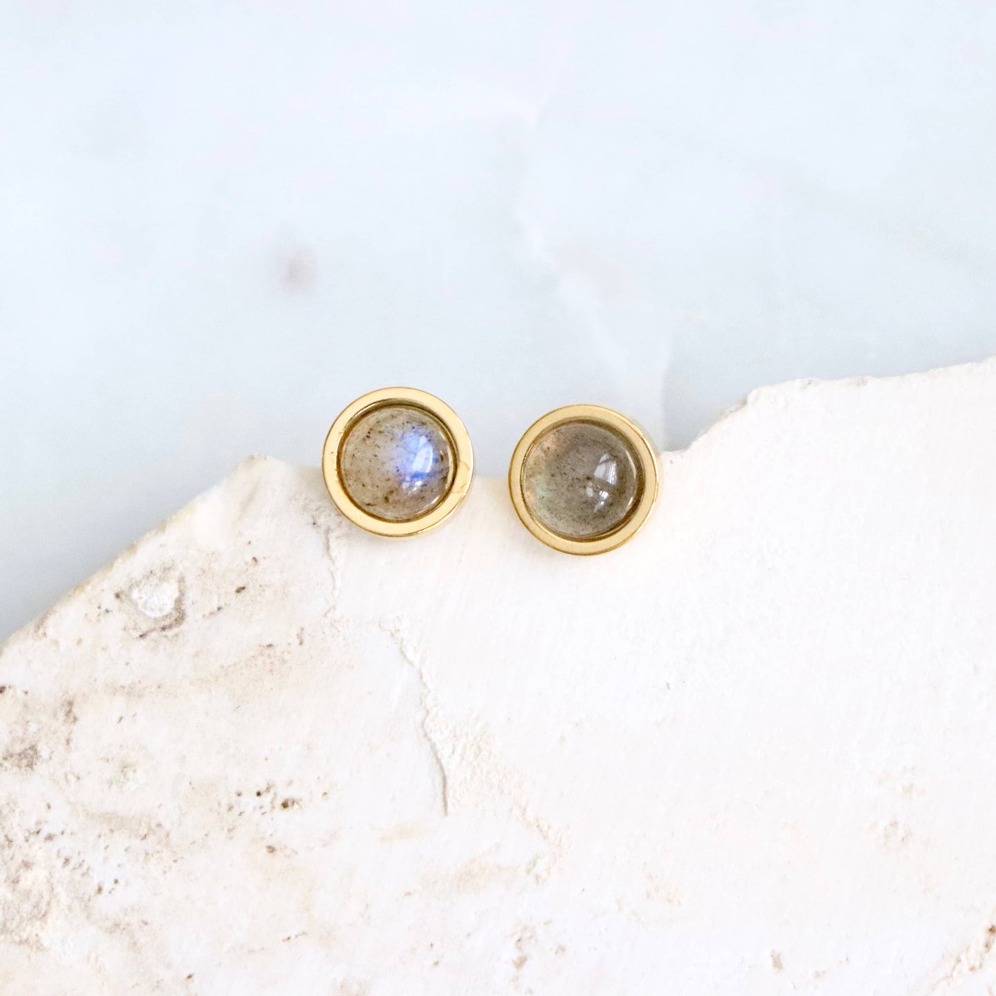 Labradorite Stud Earrings