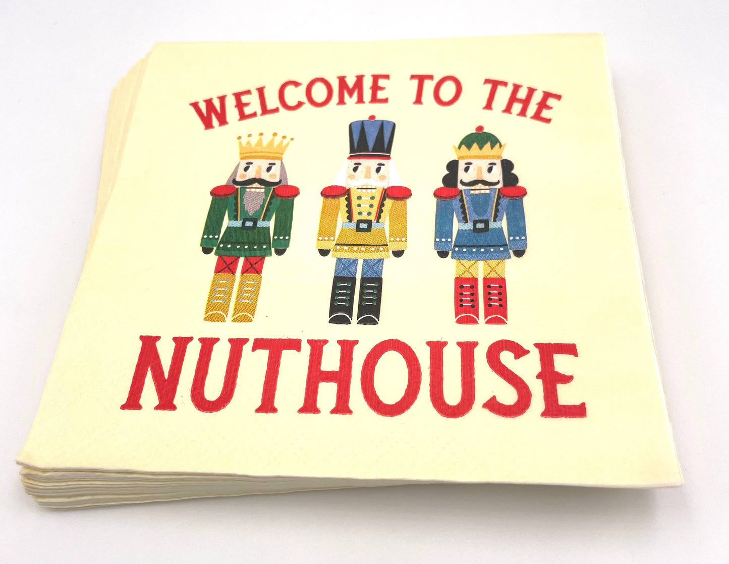Welcome To The Nuthouse Cocktail Napkins