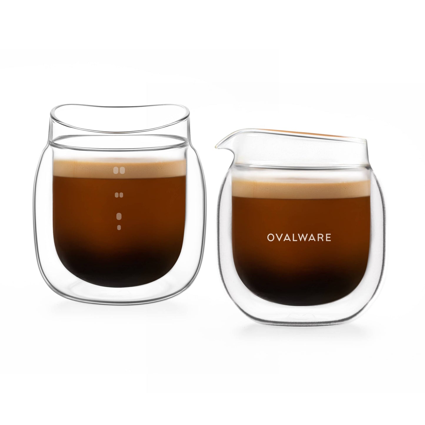 Double Wall Espresso Pouring Glass with Spout - 80ml / 2.7oz