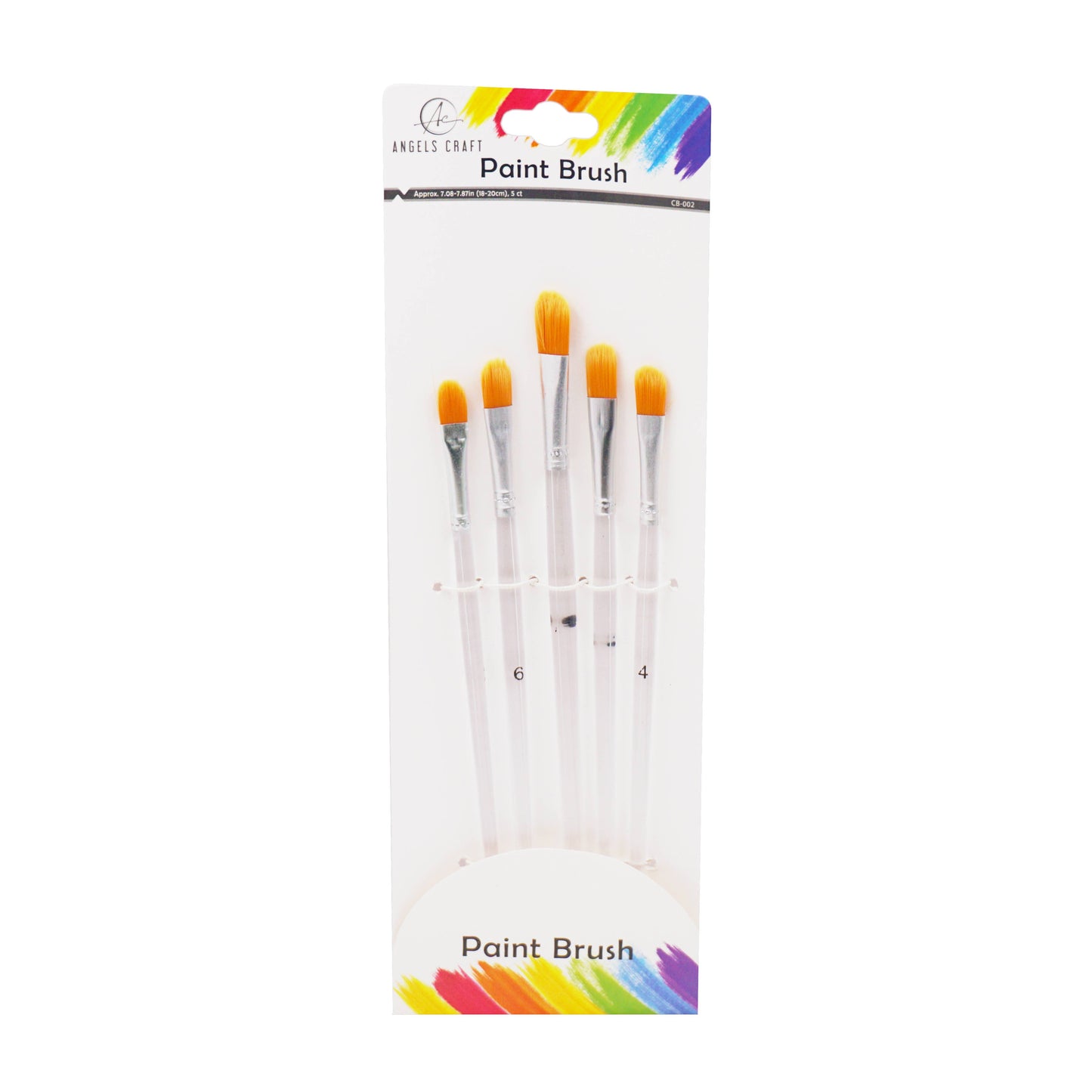 Pointed Paint Brush Set, 5-ct