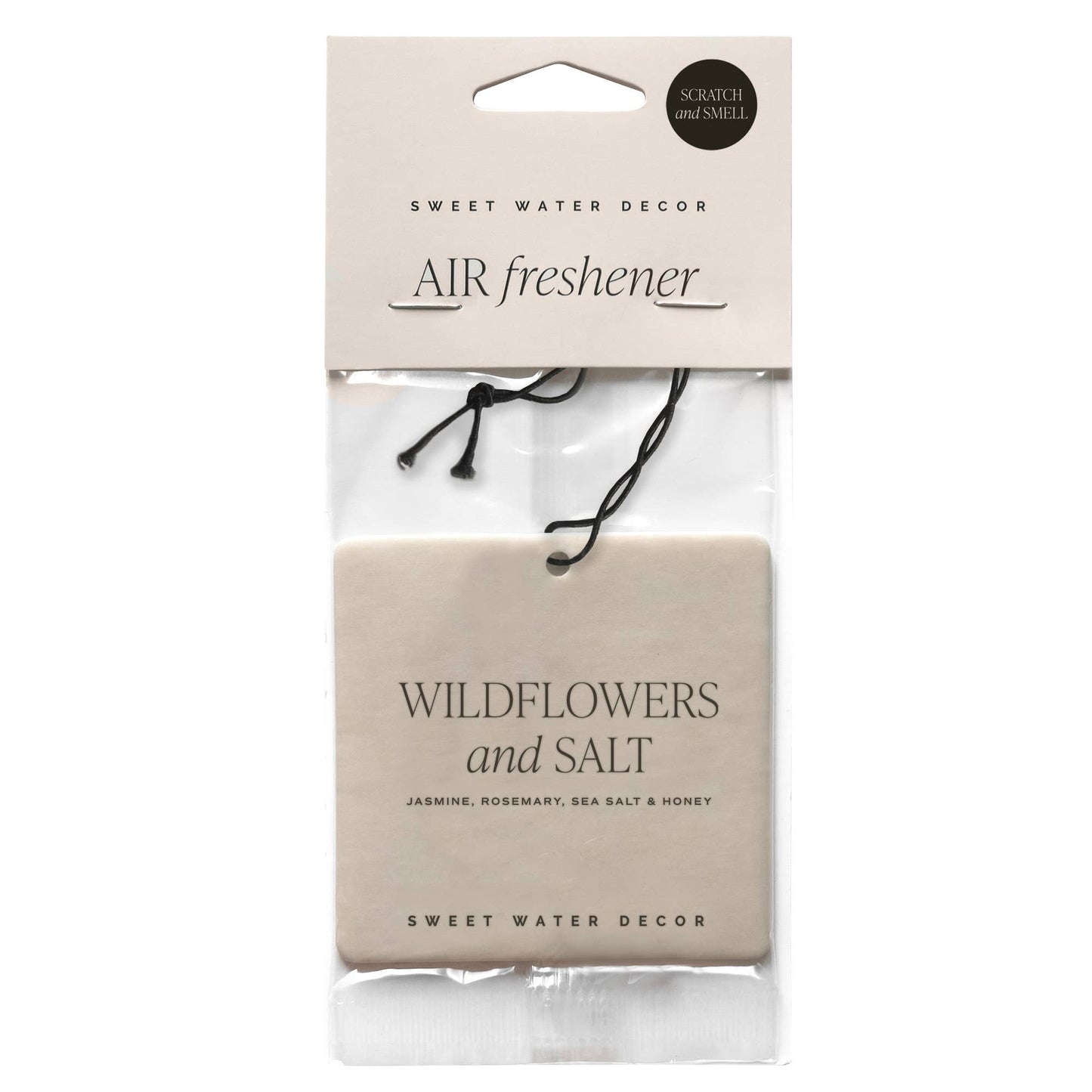Wildflowers and Salt Hanging Air Freshener