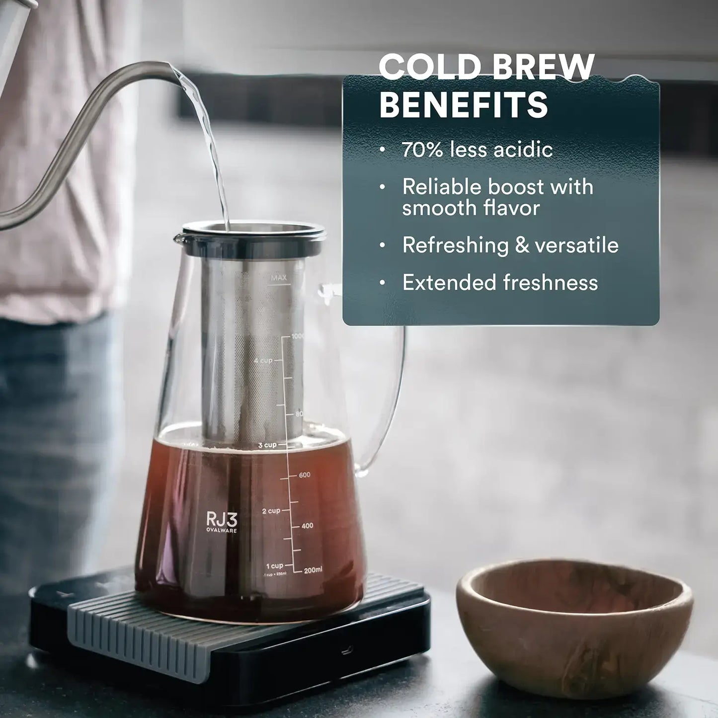 Airtight Cold Brew Iced Coffee Maker Pitcher