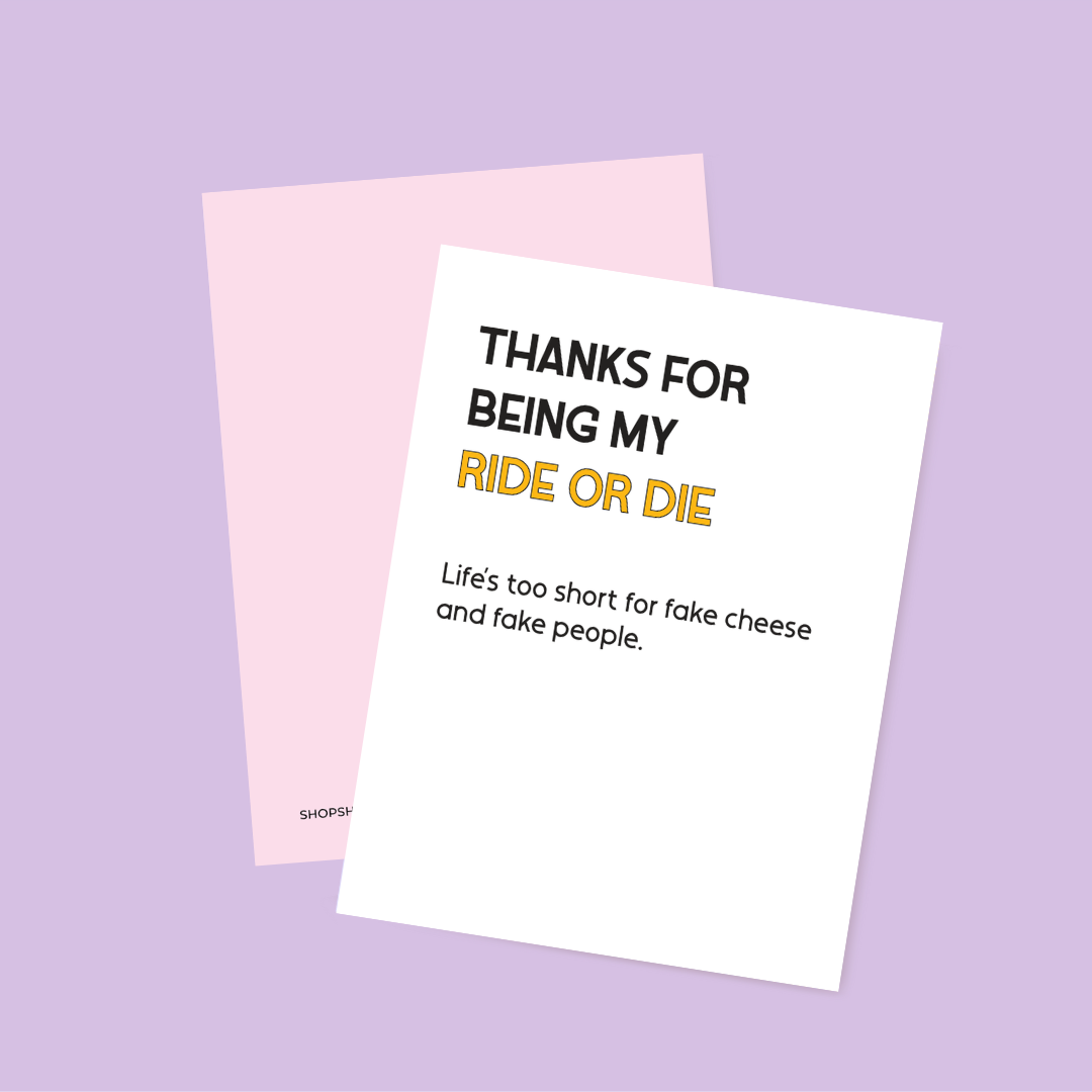 Ride-or-Die Card
