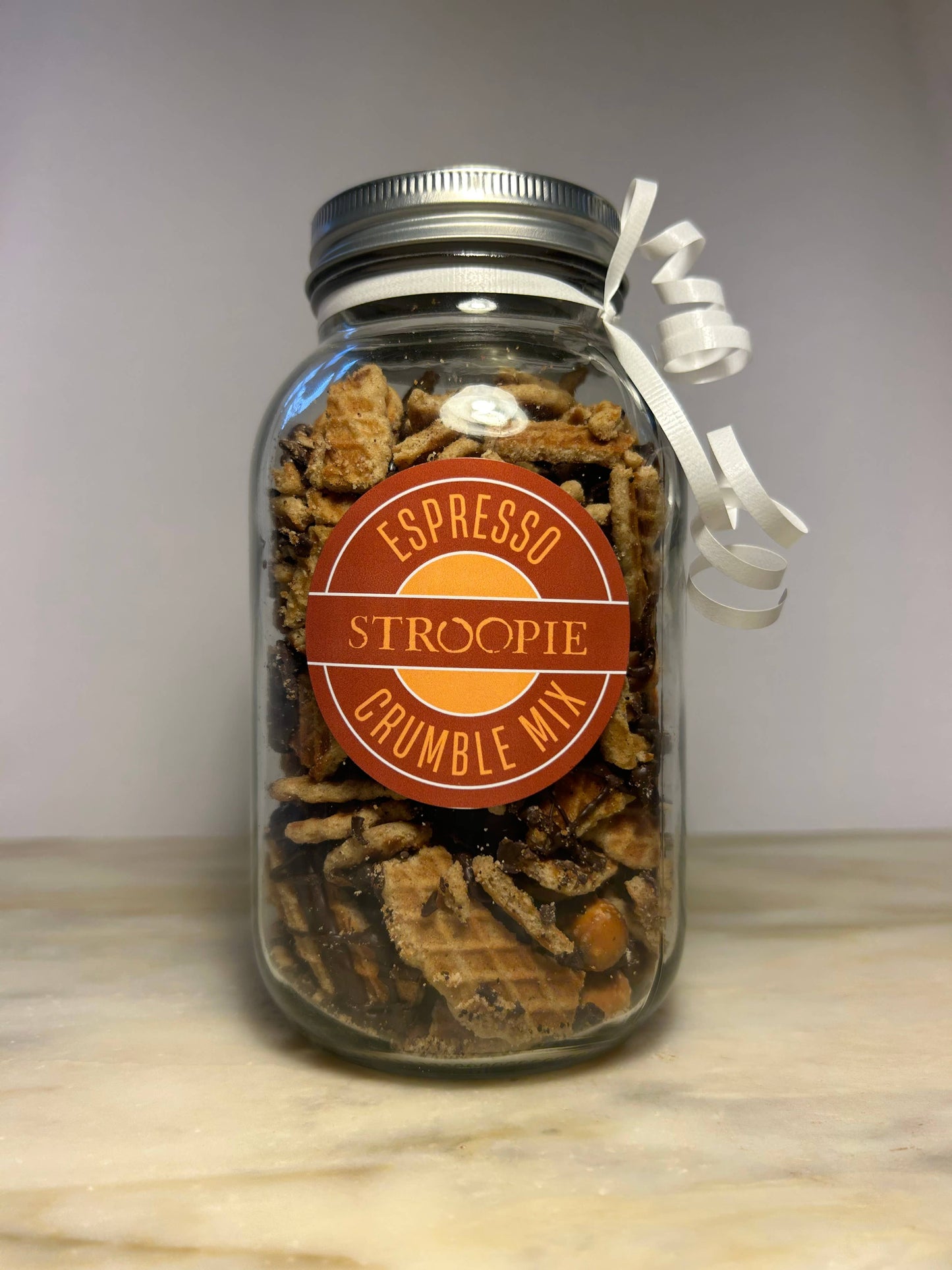 Stroopie Crumble Mix Gift Jars: Espresso