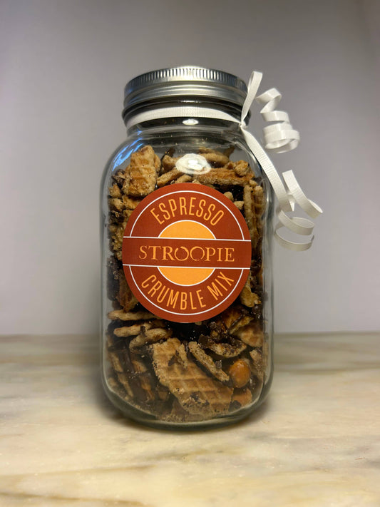 Stroopie Crumble Mix Gift Jars: Espresso