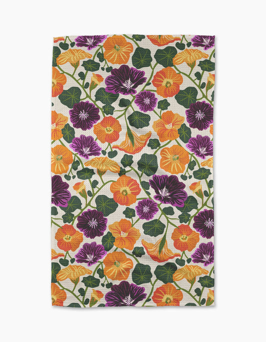 Nasturtium Garden Tea Towel