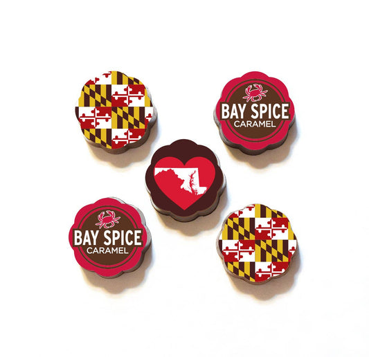 Maryland Pride - Chocolate Covered Caramels: 2 piece